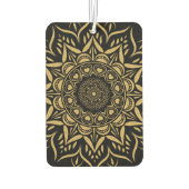 金ゴールドハートマンダラオンブラック カーエアーフレッシュナー (裏面)