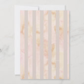 金ゴールドハートモノグラムホワイトローズアジサイ結婚ズ 招待状 (裏面)