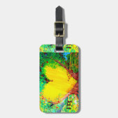 金ゴールドハートラゲージタグ ラゲッジタグ (正面縦)