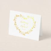 金ゴールドハートリース結婚_sありがとう 箔カード (正面)