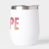 金ゴールドハート付きピンク色の輝きの「希望」 (左面)