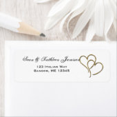 金ゴールドハート住所 シール (インサイチュ)