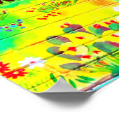 金ゴールドハート壁画ポスター ポスター (角)