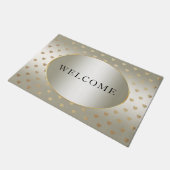 金ゴールドハート形式 ドアマット (アングル)