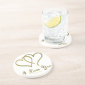 金ゴールドハート愛 コースター (側面)