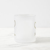 金ゴールドハート愛 コーヒーマグカップ (中央)