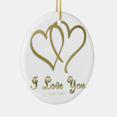 金ゴールドハート愛 セラミックオーナメント (右)