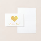 金ゴールドハート愛 箔カード (ディスプレー)