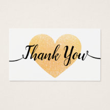 金ゴールドハート手書き書道ありがとう