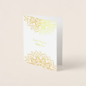 金ゴールドハート曼荼羅箔カード 箔カード (正面)