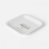 金ゴールドハート紙パーソナライズされたプレート ペーパープレート (傾斜あり)