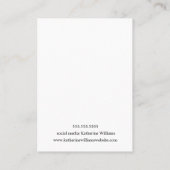 金ゴールドハート紙吹雪 |イヤリングディスプレイカード 名刺 (裏面)