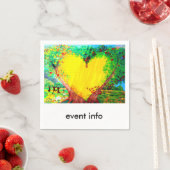 金ゴールドハート紙 スタンダードカクテルナプキン (インサイチュ)