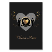 金ゴールドハート結婚雄 |テーブル番号 テーブルナンバー (裏面)