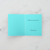 金ゴールドハート色ブロックサンキューカード サンキューカード (内部)