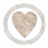 金ゴールドハート親切ラブピース感動的引用文 シール (正面)