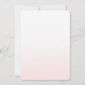 金ゴールドハート赤面ピンクベグラデーションビーシャワー 招待状 (裏面)