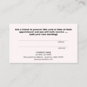 金ゴールドハート顧客ロイヤリティ紹介カード 紹介カード (裏面)