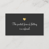 金ゴールドハート顧客ロイヤリティ紹介カード 紹介カード (正面)