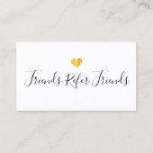 金ゴールドハート顧客紹介カード 紹介カード (正面)