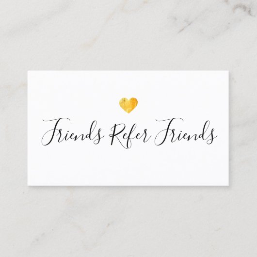 金ゴールドハート顧客紹介カード 紹介カード (正面)