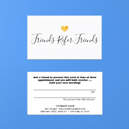 金ゴールドハート顧客紹介カード 紹介カード