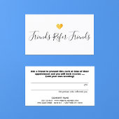 金ゴールドハート顧客紹介カード 紹介カード