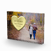 金ゴールドハート50周年記念写真 フォトブロック (右)