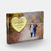 金ゴールドハート50周年記念写真 フォトブロック (左)