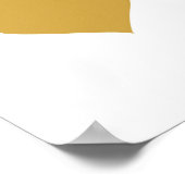 金ゴールドハート – アートプリント – デコール ポスター (角)