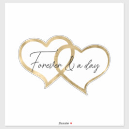 金ゴールドハート シール