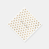 金ゴールドハート スタンダードカクテルナプキン (角)