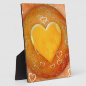 金ゴールドハート フォトプラーク (側面)