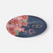 金ゴールドハート ペーパープレート (アングル)