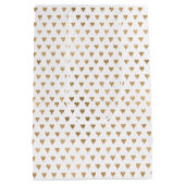 金ゴールドハート ミディアムペーパーバッグ (裏面)