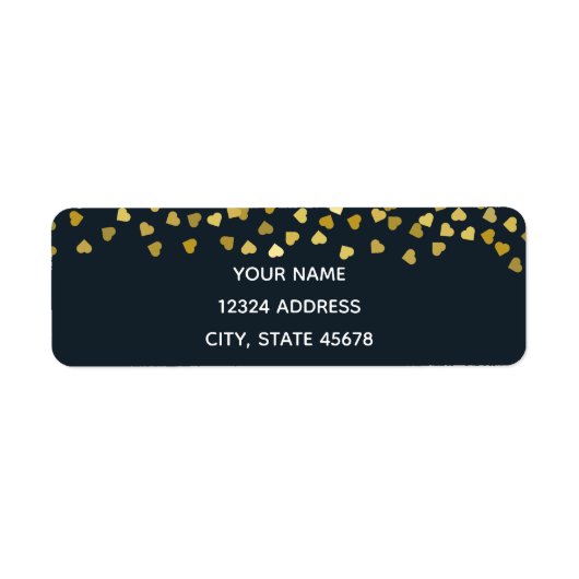 金ゴールドハート ラベル (正面)