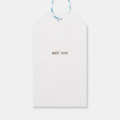 金ゴールドハート、レッドカーパインツリークリスマス ギフトタグ (裏面)