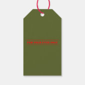 金ゴールドハートGIカモフラージュパーティーギフトラベル ギフトタグ (裏面)