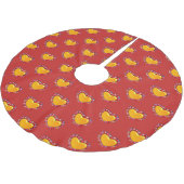 金ゴールドハートThunder_Cove ブラッシュドポリエステルツリースカート (アングル)