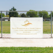 金ゴールドハ実在ウスエステート会社カスタムマーケティング 横断幕 (インサイチュ)