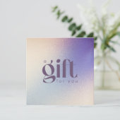 金ゴールドバイオレットグリッターエレガントギフト券