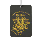 金ゴールドバイソン・バッファローがギターを弾く カーエアーフレッシュナー (裏面)