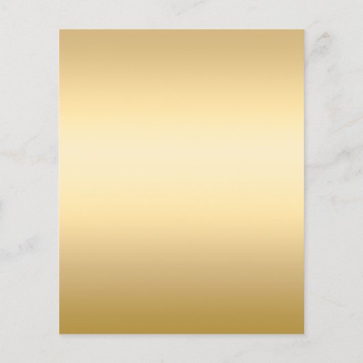 金ゴールドバウブルビンテージクリスマスパーティの招待状 (裏面)