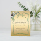 金ゴールドバウ松の緑のクリスマスパーティの招待状 (スタンド正面)