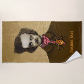 金ゴールドバグ付きエドガー ビーチタオル (正面)