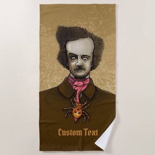 金ゴールドバグ付きエドガー ビーチタオル (正面)