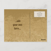 金ゴールドバグ付きエドガー ポストカード (裏面)