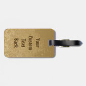 金ゴールドバグ付きエドガー ラゲッジタグ (裏面横)