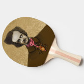 金ゴールドバグ付きエドガー 卓球ラケット (横)