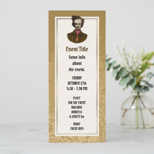 金ゴールドバグ付きエドガー 招待状 (スタンド正面)